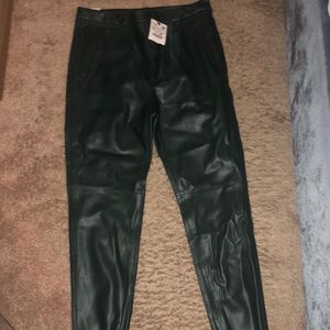 Zara faux leather pants/leggings